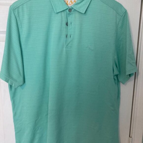 Tommy Bahama Light Green Polo Mens Large - Picture 1 of 3